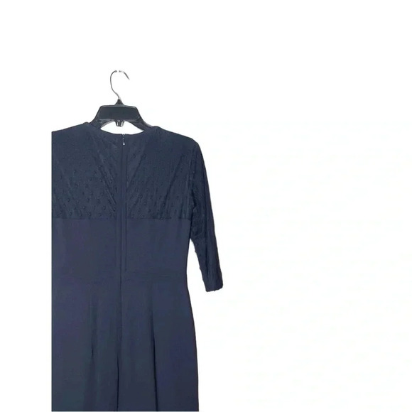 1788. BOSS BY HUGO BOSS KNEE LENGTH COCKTAIL/SEMI‎ FORMAL DRESS NAVY BLUE COLOR - Picture 7 of 9